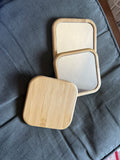 10pcs Bamboo Mirror(PLAIN ONLY No Design)