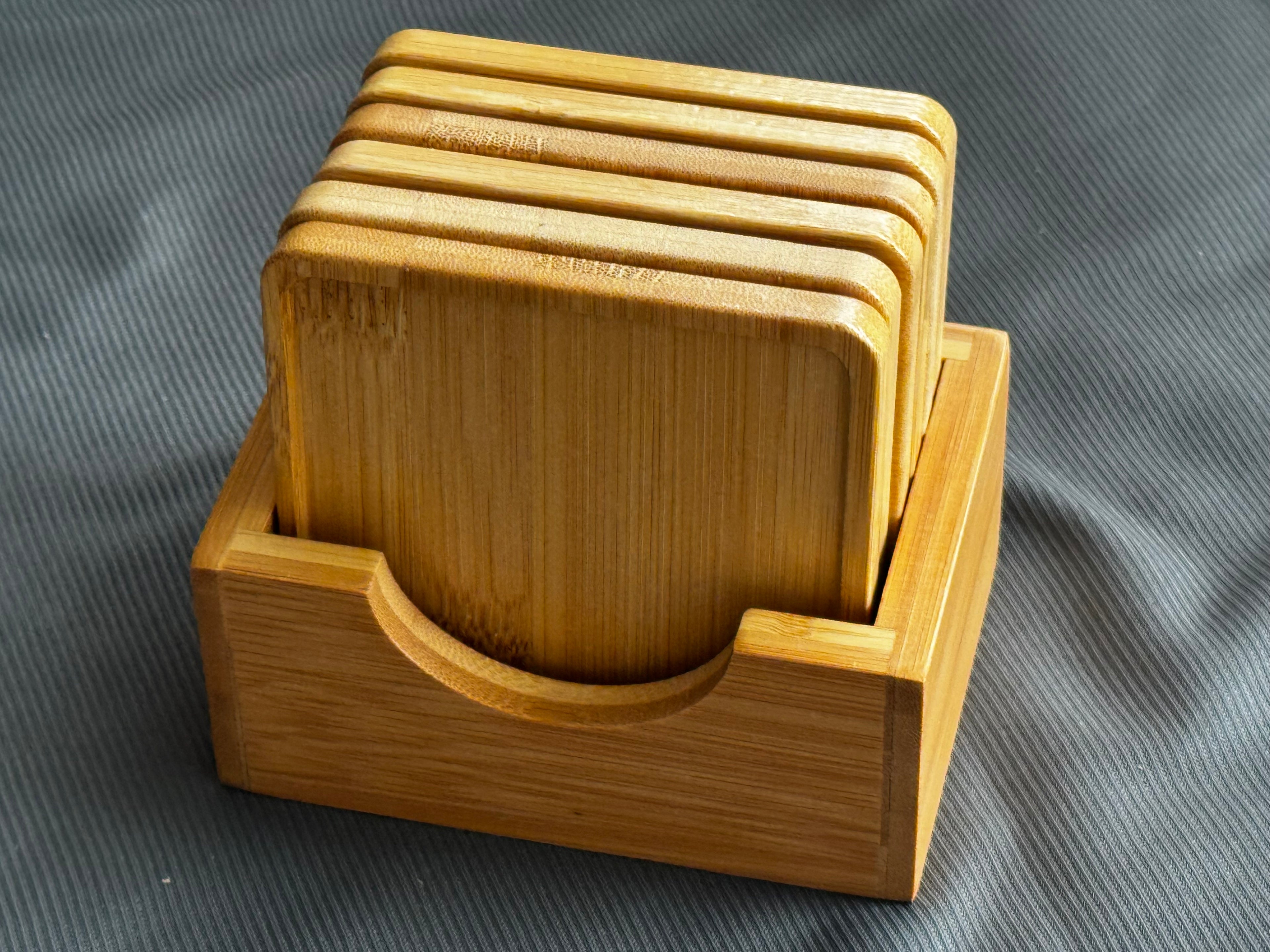 Bamboo Coaster Set